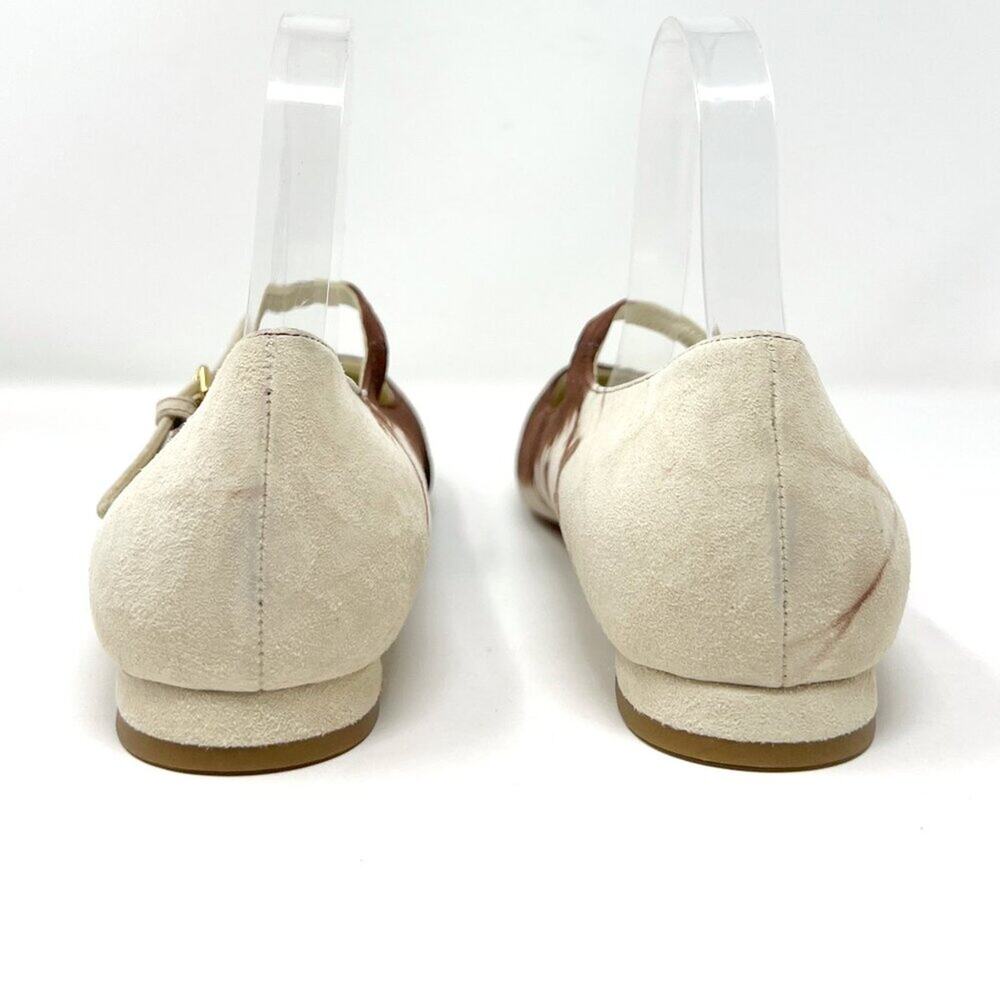 Miu Miu Brown Tie‑Dye Suede Mary Jane Flats EU 41 Made‎ in Italy - Picture 5 of 9